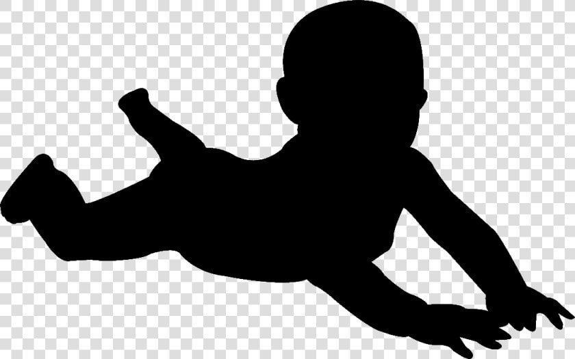 Silhouette Infant Clip Art   Baby Silhouette Drawing Png  Transparent PngTransparent PNG