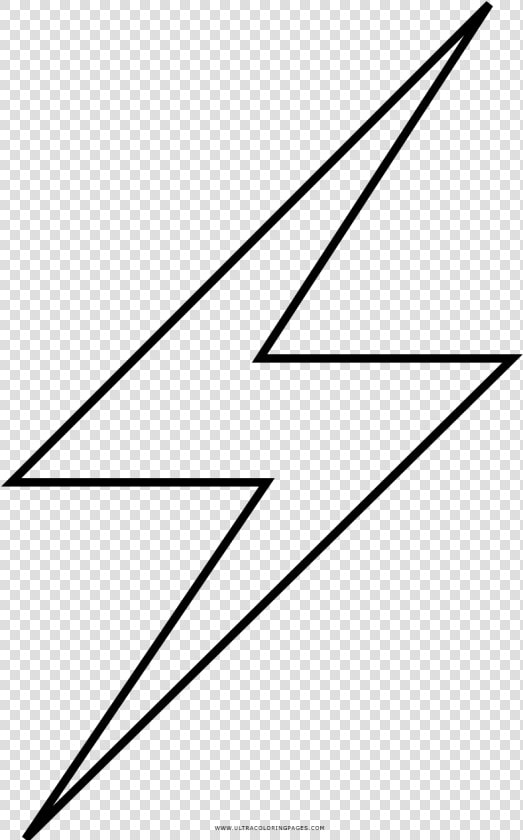 Lightning Bolt Coloring Page   Lightning Bolt Black And White  HD Png DownloadTransparent PNG