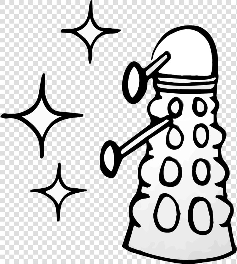Dalek Drawing Easy  HD Png DownloadTransparent PNG