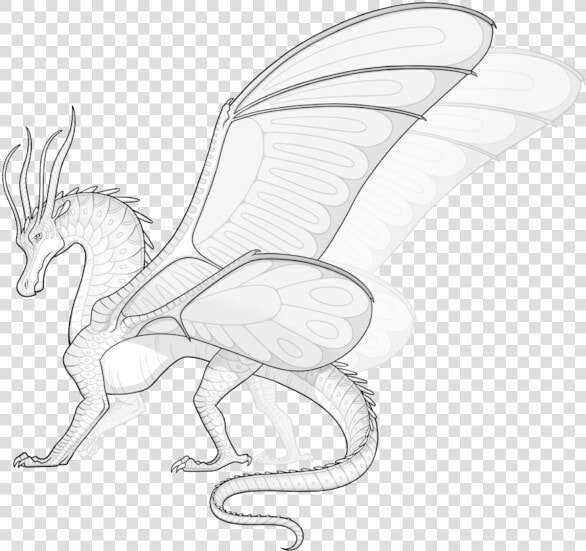 Vector Royalty Free Library Albatross Drawing Tribal   Wings Of Fire Silkwing Base Transparent  HD Png DownloadTransparent PNG