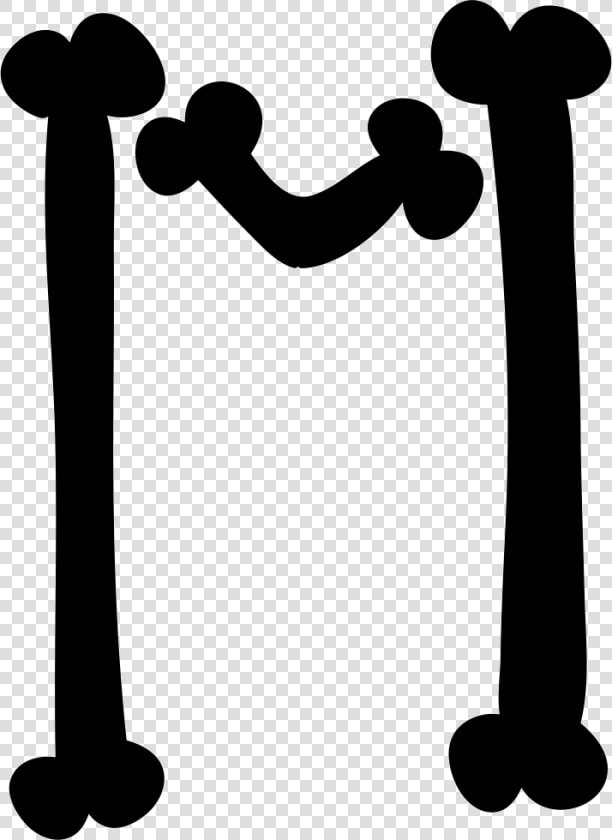 Clip Art Letter Of Filled Bones   Tipografia Huesos  HD Png DownloadTransparent PNG