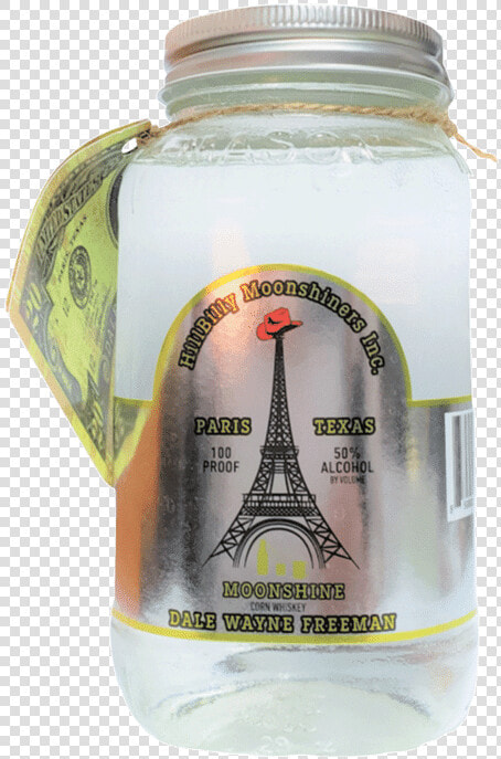 Hillbilly Texas Moonshine   Glass Bottle  HD Png DownloadTransparent PNG