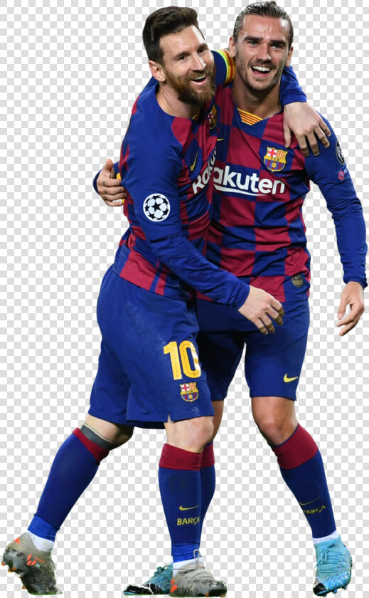 Lionel Messi  amp  Antoine Griezmann render   Player  HD Png DownloadTransparent PNG
