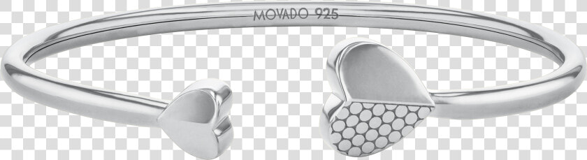 Movado Heart Bracelet   Silver  HD Png DownloadTransparent PNG