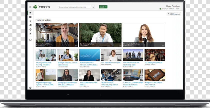 Panopto S Video Content Management System Provides   Video Content Management System  HD Png DownloadTransparent PNG