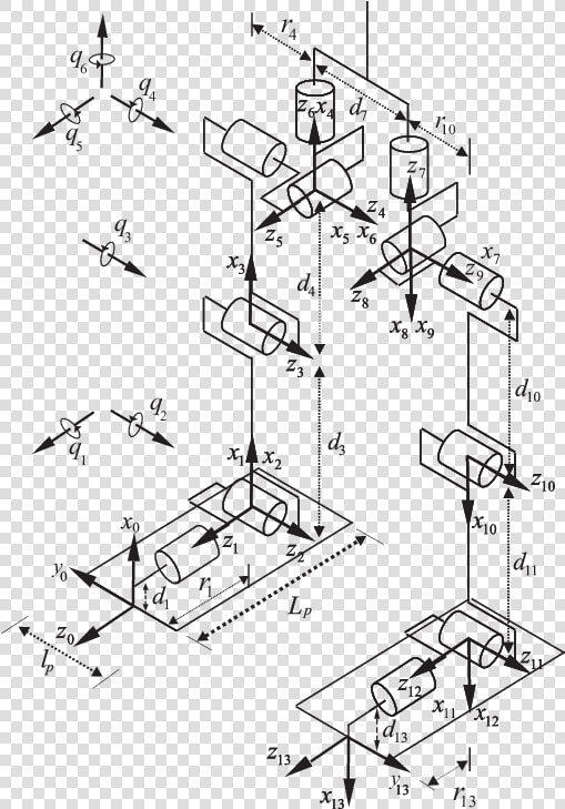 Transparent Multi Photo Frames Png   Diagram Bipedal Robot  Png DownloadTransparent PNG