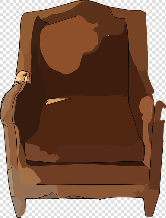 Chair  Furniture  Seat  Leather  Brown  Sofa  Couch   Broken Furniture Clipart  HD Png DownloadTransparent PNG