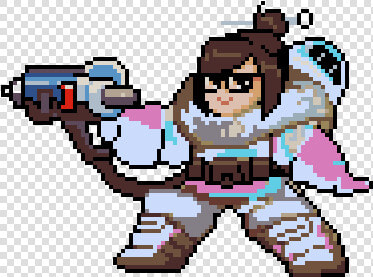 Pixie Engine Logo   Overwatch Mei Pixel Spray  HD Png DownloadTransparent PNG