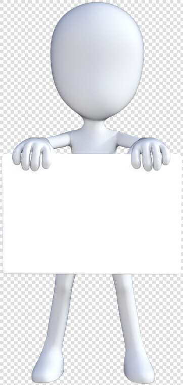 Character 3d Man Person Free Photo   Cartoon Person With Sign  HD Png DownloadTransparent PNG