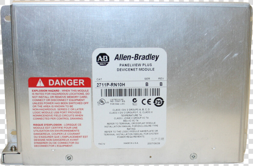 2711prn10h 0   Allen Bradley  HD Png DownloadTransparent PNG
