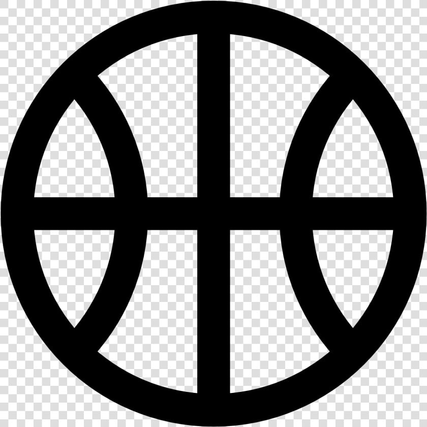 Basketball Icon   Logo Black And White Basketball  HD Png DownloadTransparent PNG