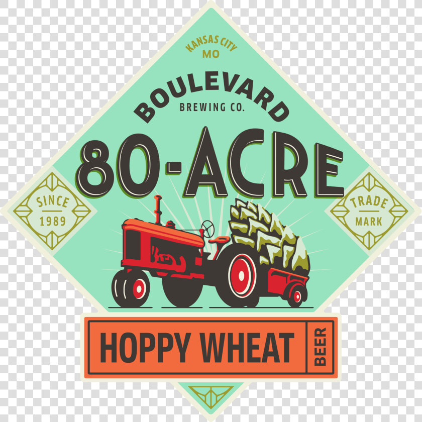 80 acre Hoppy Wheat Beer   Boulevard Brewing 80 Acre  HD Png DownloadTransparent PNG