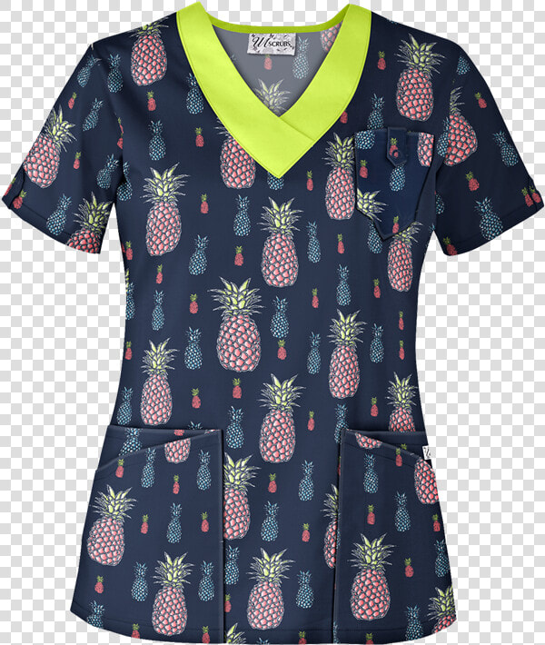 Pineapple Scrub Top  HD Png DownloadTransparent PNG
