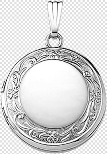 Round White Gold Locket   Round Lockets  HD Png DownloadTransparent PNG