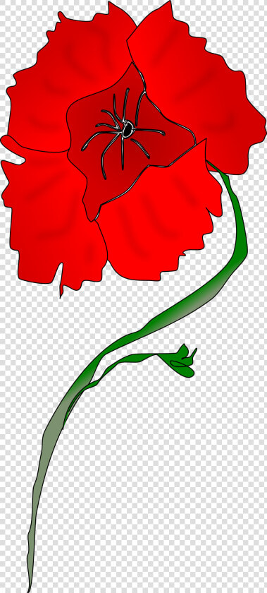 Freeform Poppy Clip Arts   Single Poppy In Art  HD Png DownloadTransparent PNG