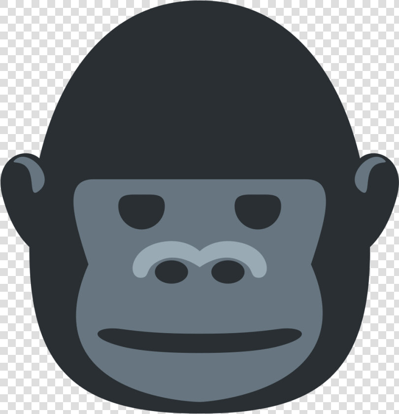 Transparent Gorilla Face Clipart   Gorilla Emoji Meaning  HD Png DownloadTransparent PNG