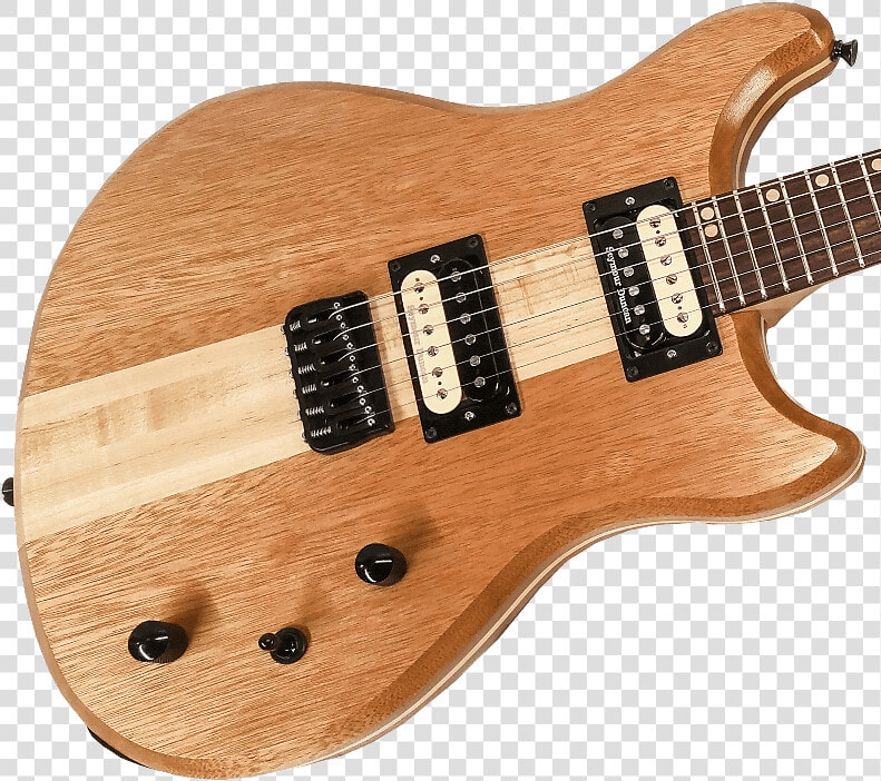 Lomic Gemini Offset Handmade Neck Through Electric   Guitar  HD Png DownloadTransparent PNG