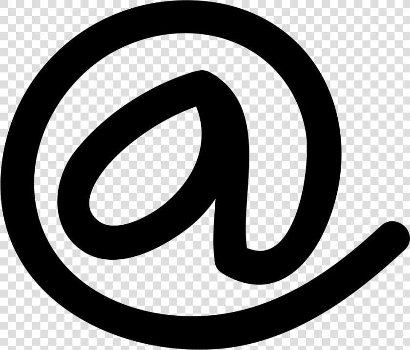 Arroba Hand Drawn Symbol   Arroba Logo Vector  HD Png DownloadTransparent PNG