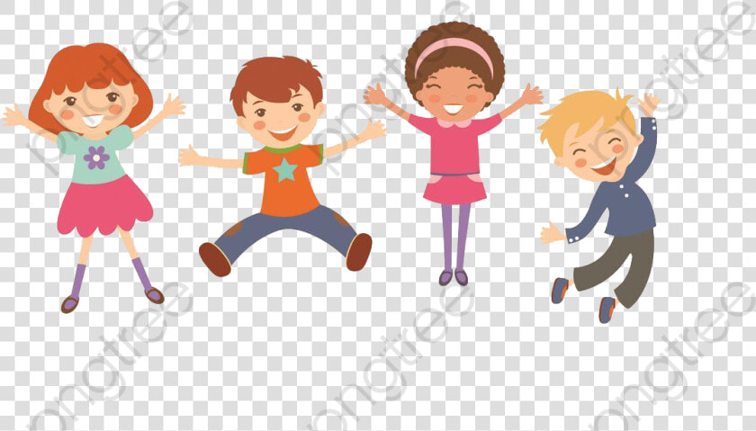 Happy Kids Cartoon Pictures  Kids Clipart  Cartoon   Spring Kids Vector  HD Png DownloadTransparent PNG