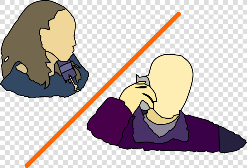 Two People Talking On The Phone Clipart  HD Png DownloadTransparent PNG