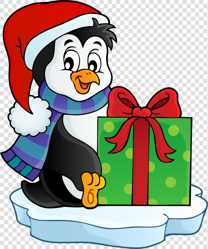 Christmas Packages Clipart Banner Black And White Download   Christmas Penguin Clip Art  HD Png DownloadTransparent PNG