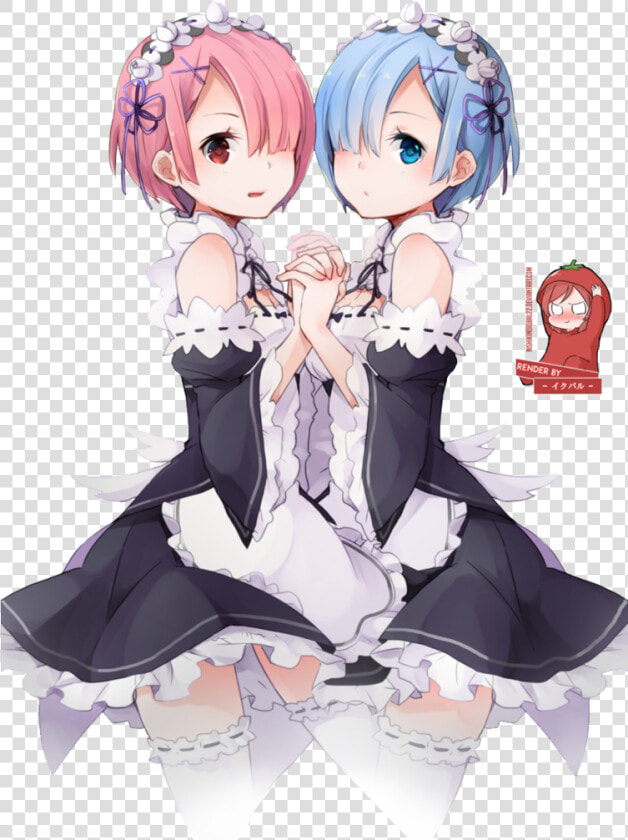 Ram Rem Png   Re Zero Rem Ram Png  Transparent PngTransparent PNG