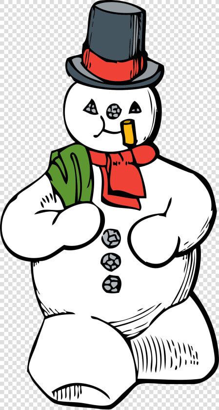Snowman Coloring Book Colouring Christmas Xmas Coloring   Snowman Free Vector Clipart  HD Png DownloadTransparent PNG
