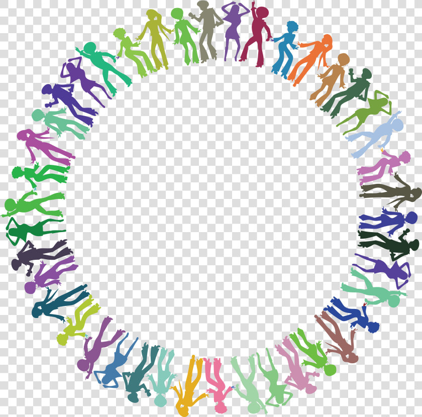 Free Clipart Of A Round Border Frame Of Colorful Disco   Colorful Circle Border Design Png  Transparent PngTransparent PNG