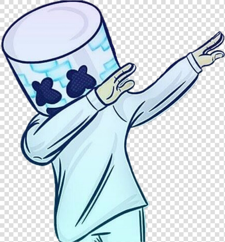 Imagenes De Marshmello Para Dibujar   Marshmello Drawing  HD Png DownloadTransparent PNG