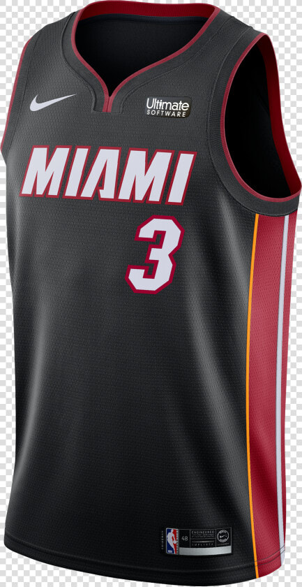 Dwyane Wade Nike Miami Heat Icon Black Swingman Jersey   Russell Westbrook Rockets Jersey  HD Png DownloadTransparent PNG