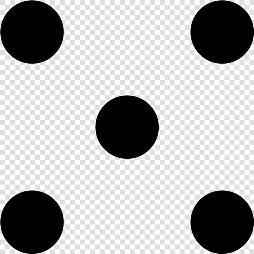5 Dice Dots Clipart   Png Download   5 Dice Dots  Transparent PngTransparent PNG