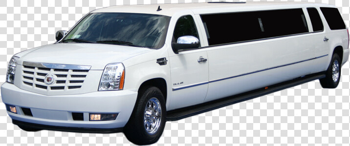White Stretch Escalade  HD Png DownloadTransparent PNG