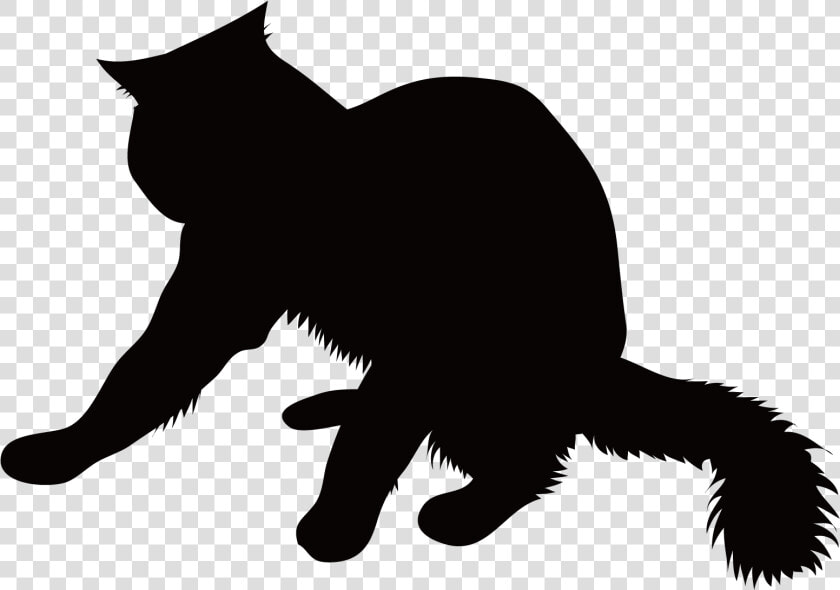 Black Cat Whiskers Silhouette Hello Kitty   Kitty Cat Silhouette Transparent Background  HD Png DownloadTransparent PNG