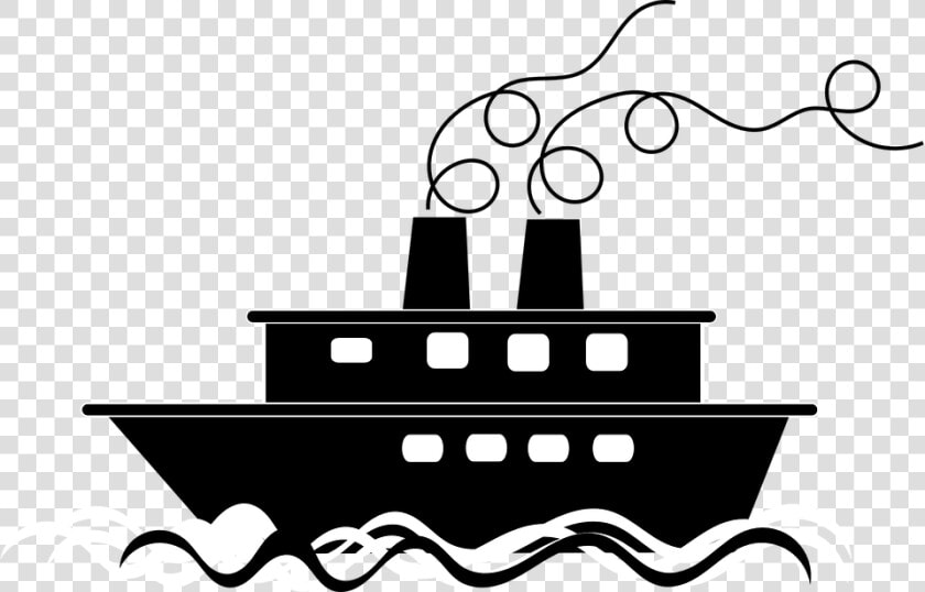 Png Nautical Silhouettes   Transparent Background Black And White Boat Clipart  Png DownloadTransparent PNG