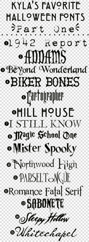 Transparent Minerva Mcgonagall Signature Png   Halloween Fonts Alphabet  Png DownloadTransparent PNG