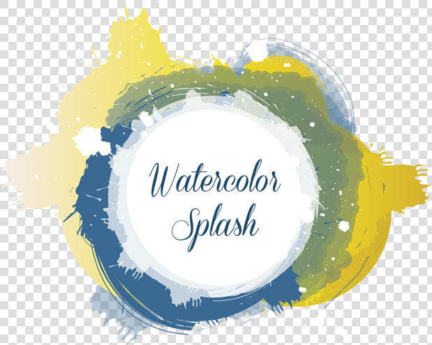 Paint Spill Png   Watercolor Splashes Circle Png  Transparent PngTransparent PNG