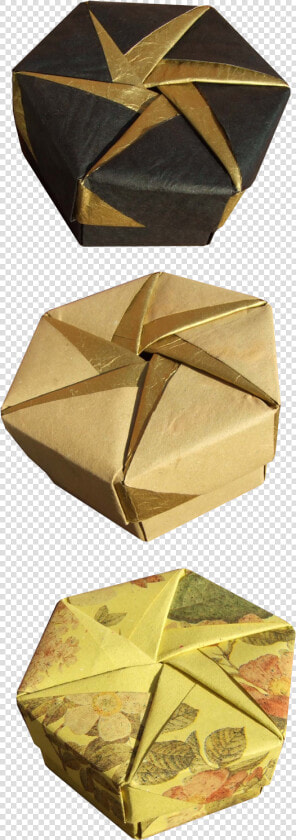 Hexagonal Origami Box Instructions  HD Png DownloadTransparent PNG