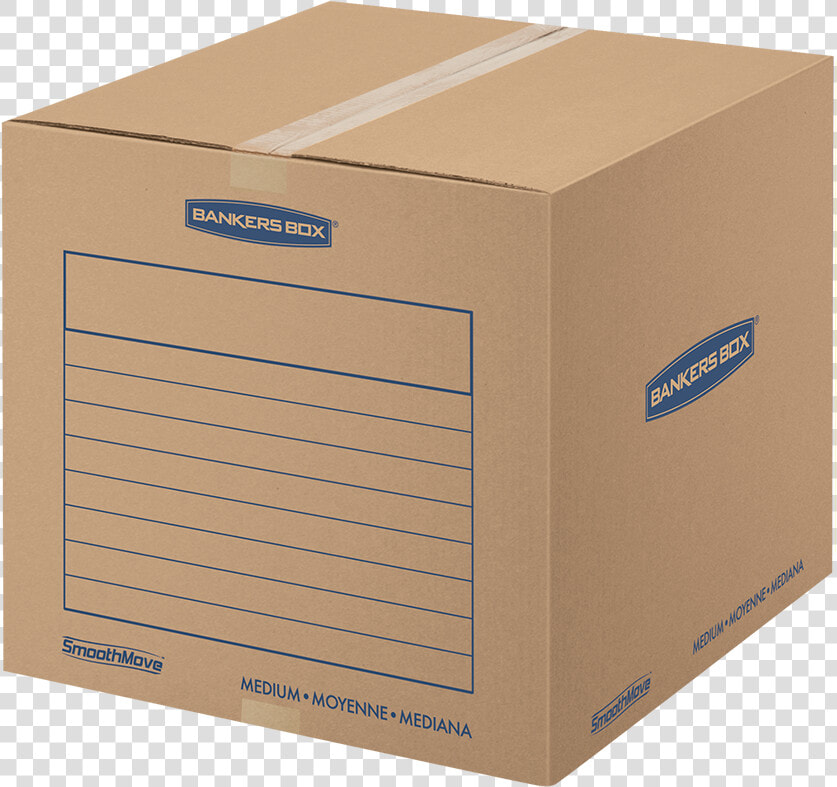Smoothmove™ Basic Medium Moving And Storage Boxes   Moving  amp  Shipping Boxes  HD Png DownloadTransparent PNG