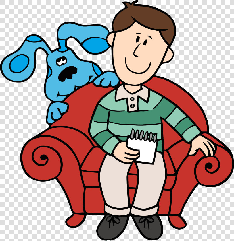Temporary Blue S Clues Clip Art And Man Clipart Png   Blues Clues Steve Cartoon  Transparent PngTransparent PNG