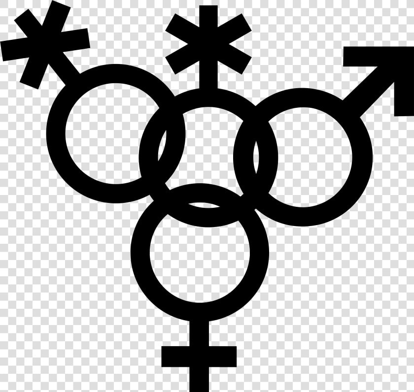 Nonbinary Symbol Interlocked With Nonbinary  Venus   Gender Symbol Icon Non Binary  HD Png DownloadTransparent PNG