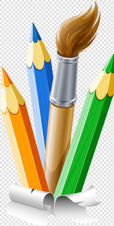 Crayons Ecole Scrap Couleurs   Pencils And Brushes Png  Transparent PngTransparent PNG