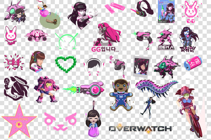 Transparent Overwatch Clipart   D Va Overwatch Graffiti  HD Png DownloadTransparent PNG