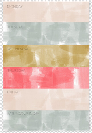 Color Block Weekly Notepad Data Rimg Lazy Data   Beige  HD Png DownloadTransparent PNG
