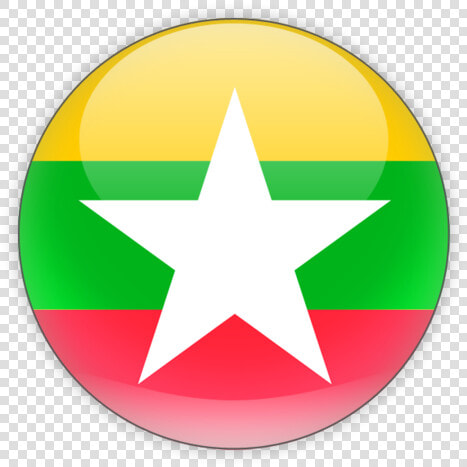 Myanmar Flag Round Icon  HD Png DownloadTransparent PNG