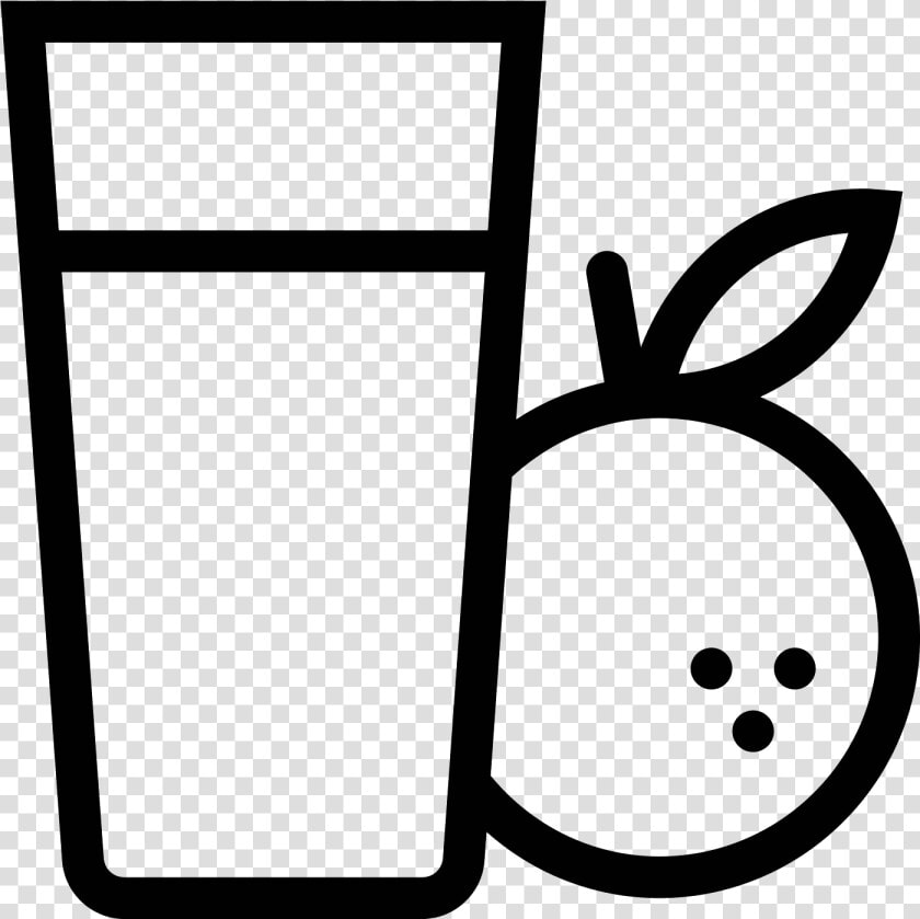 Cocktail Clipart Sharbat   Orange Juice Clipart Black And White  HD Png DownloadTransparent PNG
