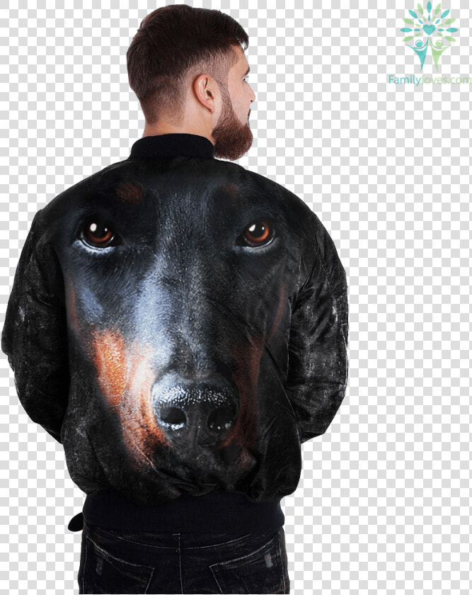 Doberman Pinscher Over Print Jacket  tag Familyloves   Give A Man A Motorcycle  HD Png DownloadTransparent PNG