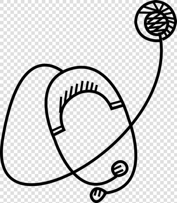 Vector Illustration Of Stethoscope Acoustic Medical   Line Art  HD Png DownloadTransparent PNG