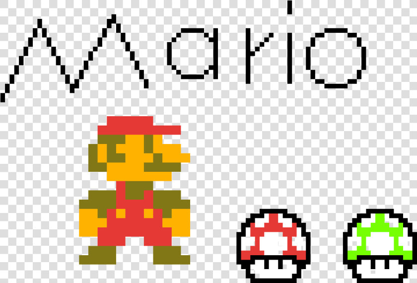 8  Bit Mario  amp  1up  amp  Mushroom   Nintendo 8 Bit Mario  HD Png DownloadTransparent PNG
