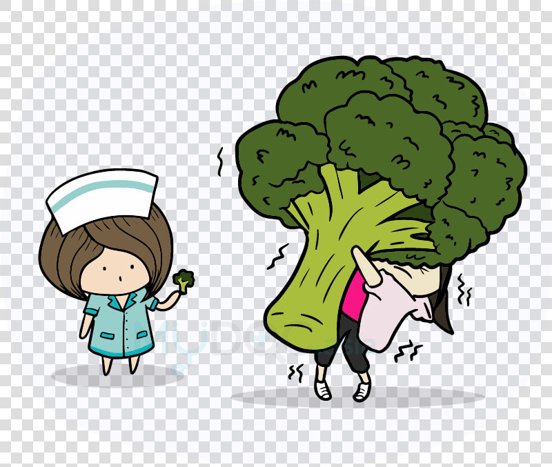 Broccoli Clipart Makanan   Cartoon  HD Png DownloadTransparent PNG