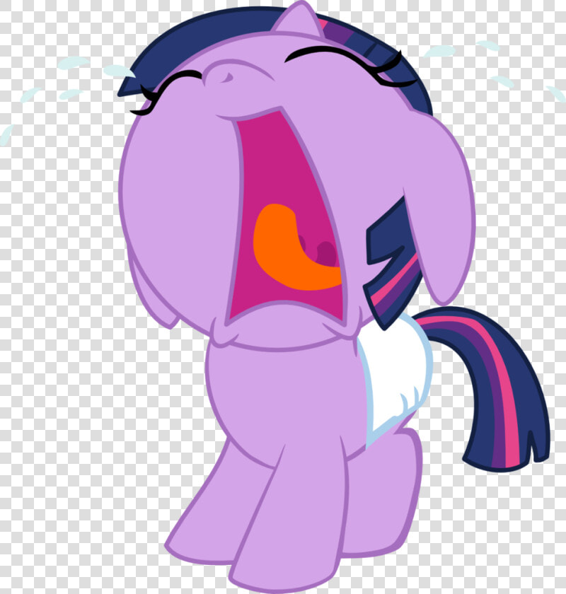 Mighty355  Baby  Baby Pony  Base  Crying  Cute  Diaper    My Little Pony Twilight Baby  HD Png DownloadTransparent PNG